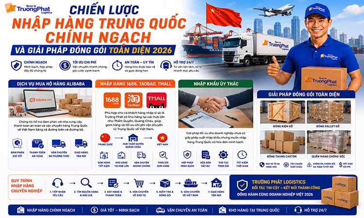 CHIẾN LƯỢC NHẬP HÀNG TRUNG QUỐC CHÍNH NGẠCH VÀ GIẢI PHÁP ĐÓNG GÓI TOÀN DIỆN 2026