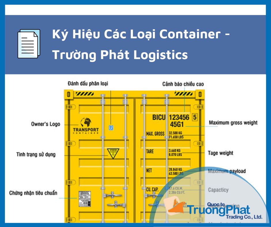​​​​​​​Ký Hiệu Các Loại Container || Trường Phát Logistics